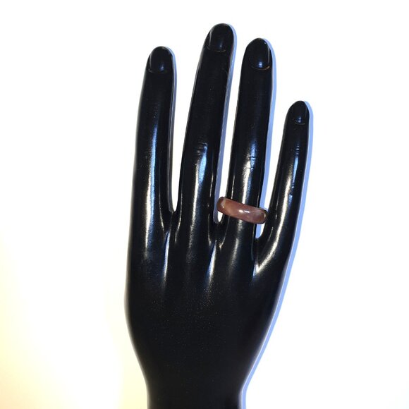 Rare Vintage 20ct Natural Lavender Jade Ring – Size 6 – Collector’s Treasure - Picture 3 of 11